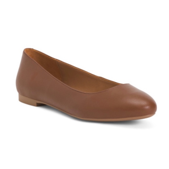 Johnston & Murphy Tan Leather Flats - Picture 1 of 3